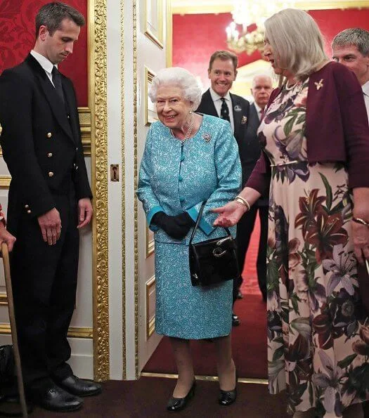 Queen Elizabeth II, as Patron of Cruse Bereavement Care, attended a reception held at St James's Palace in London