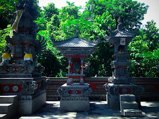 Balinese Hindu Shrines Building Of The Temple At Tangguwisia Village, North Bali, Indonesia