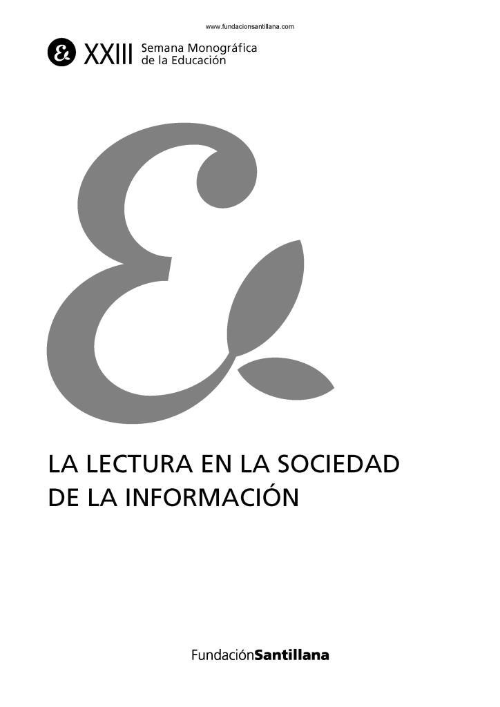 La lectura en la sociedad de la información FreeLibros