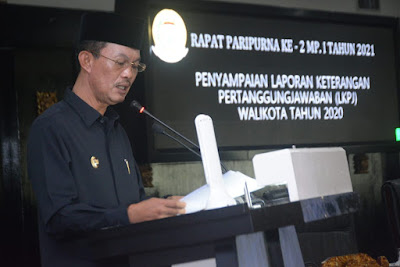 Walikota Palembang Harnojoyo Sampaikan LKPJ Tahun 2020