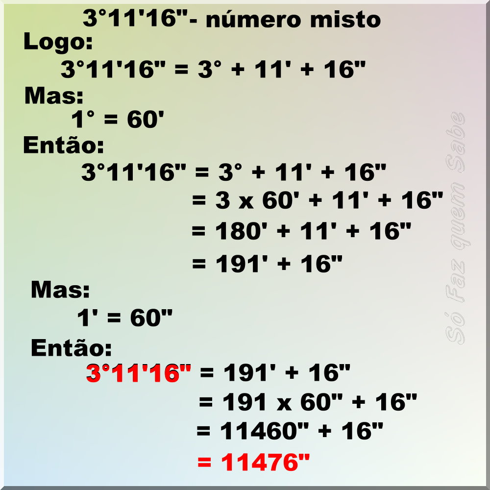 Transformação entre GRAUS, MINUTOS E SEGUNDOS 