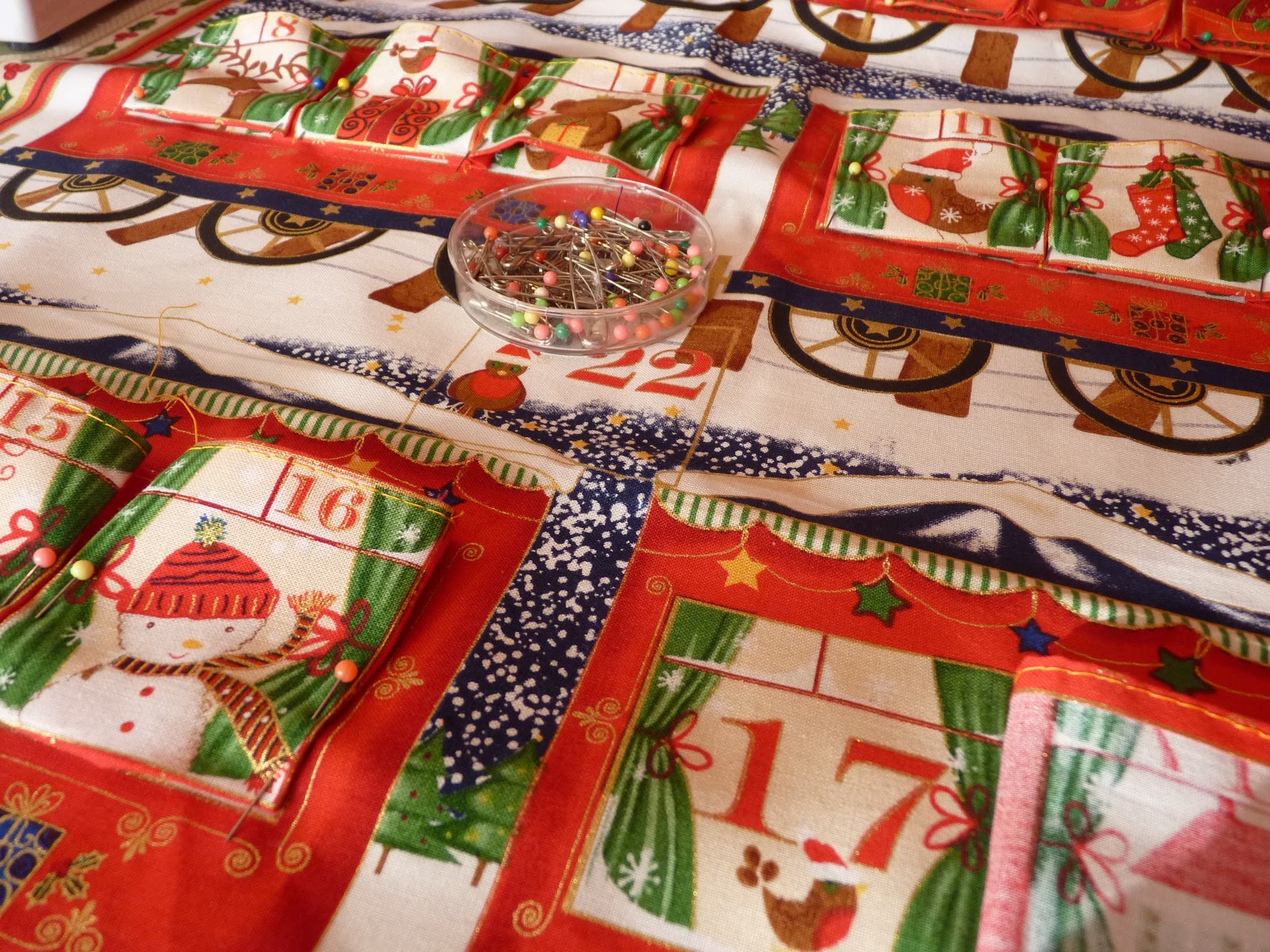 fine linen and purple Advent Calendar