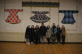 dilyara kaipova textile exhibitions tbilisi tashkent, ikat textile fantasies dilyara kaipova, ikat art pieces dilyara kaipova