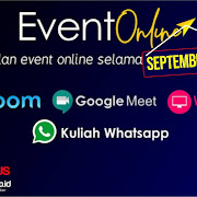 Daftar acara online Webinar via Zoom, Google Meet,  Whatsapp Group dan Instagram  selama bulan September 2020