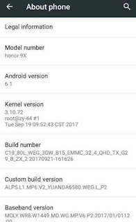 Oppo Clone honor 9x Flash File Without Password 