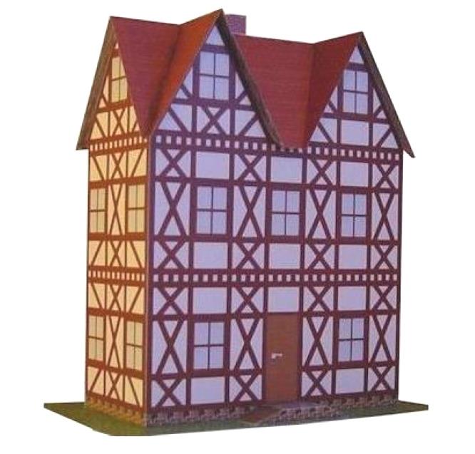 PAPERMAU: Miniature Doll House Paper Model For 1/12 Scale - by Manja Nelen