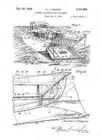 Patent drawing for Landing Craft during World War II worldwartwofilminspector.com