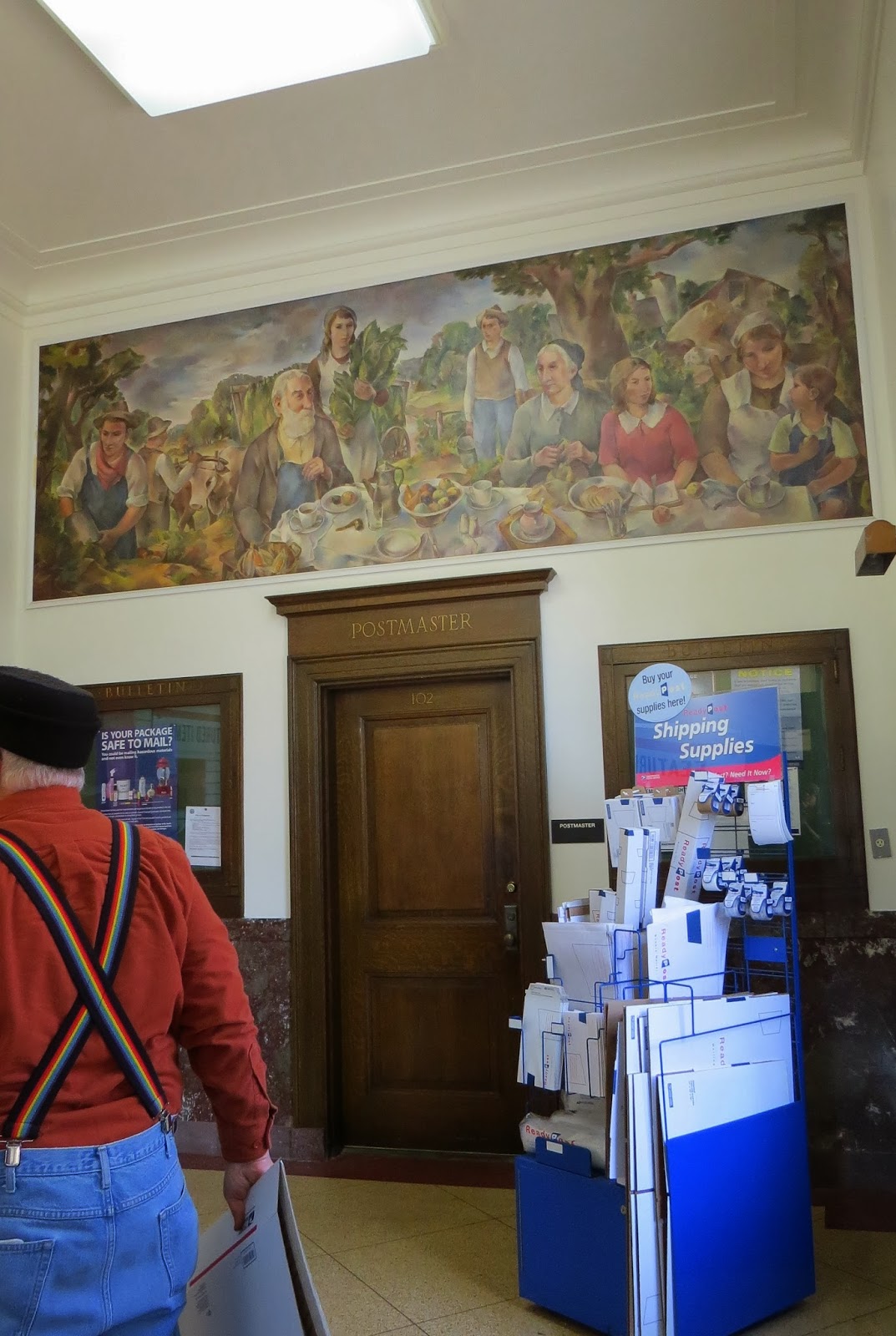 Nomadic Newfies Edgerton Post Office Mural