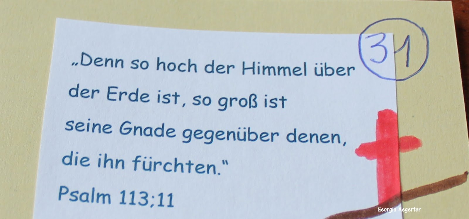 Bibelverse auswendig lernen Psalm 113;11