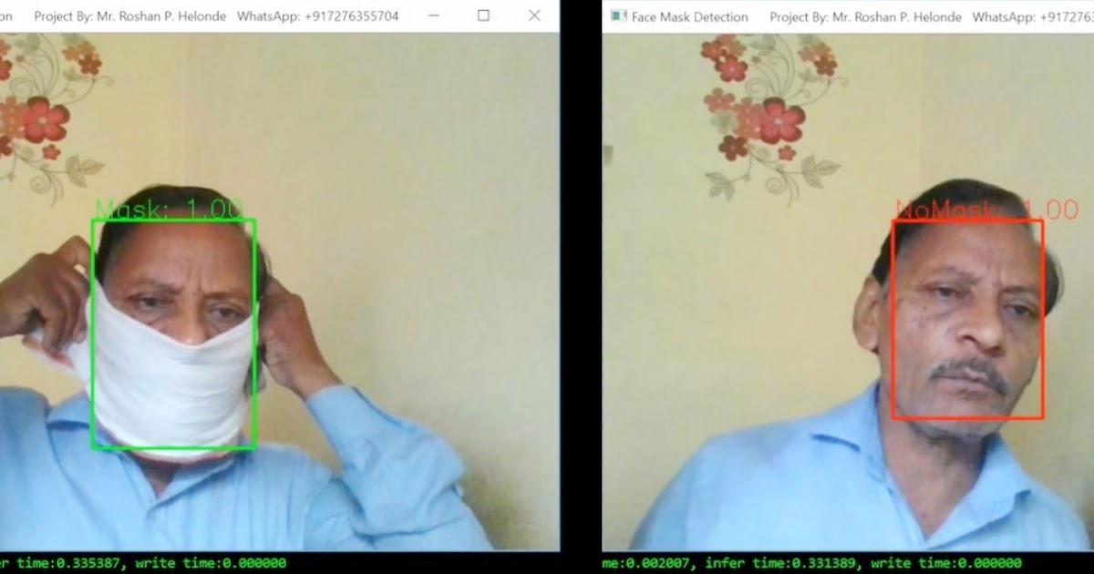 Real Time Face Mask Detection Using Deep Learning Python Project ...