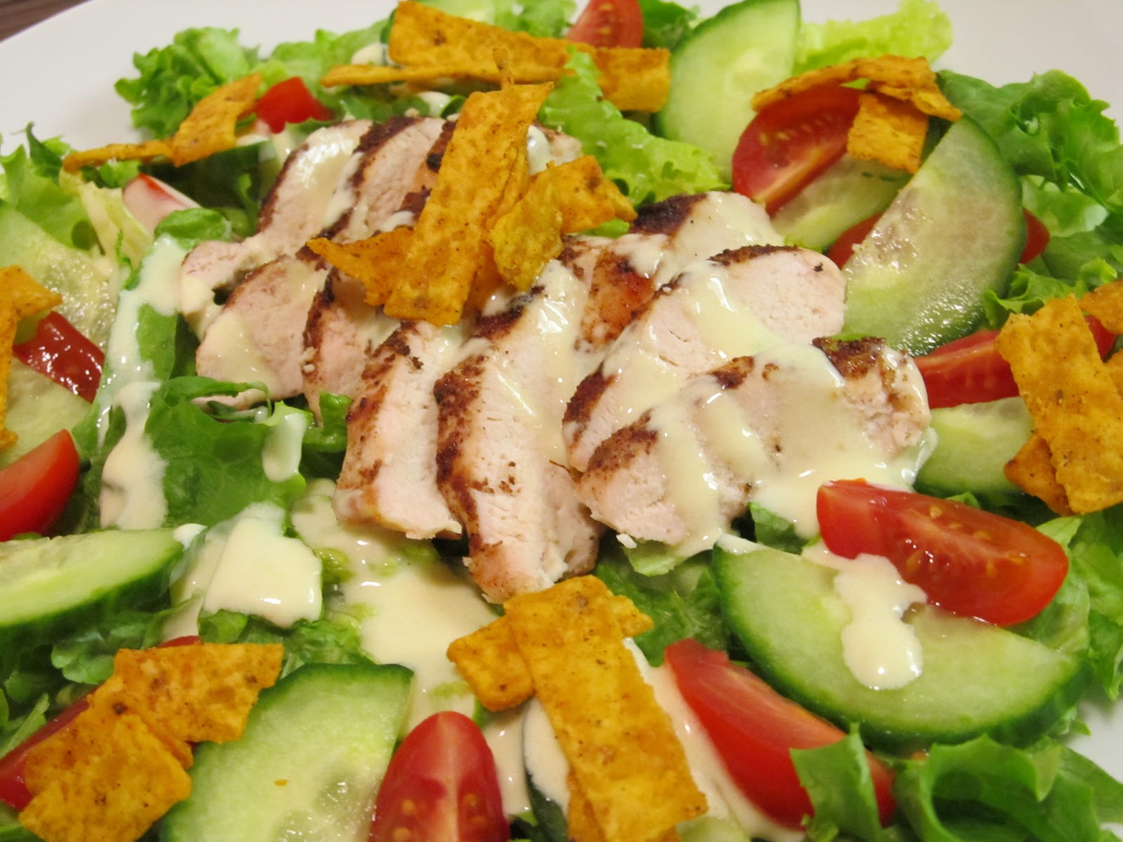 Jenn's Food Journey Asian Style Grilled Chicken Caesar Salad