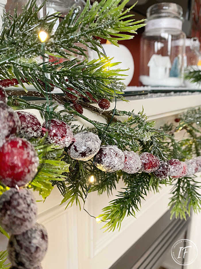 Faux Popcorn & Cranberries Garland for Christmas Trees - Candy Garland of  Popcorn & Cranberry Beads, The Holiday Tree Garland is Artificial to Use