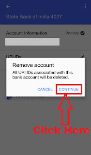 how how can i delete bank account in google tez upi app