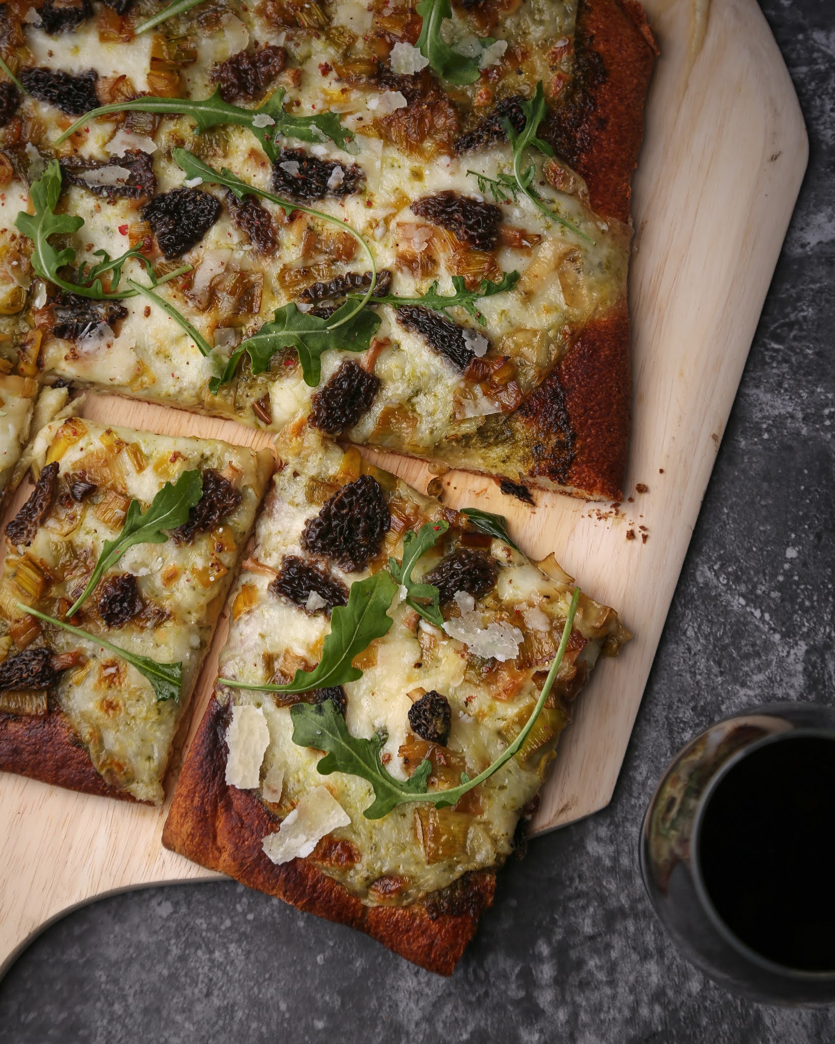 Morel Mushroom Pizza