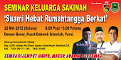 Seminar Keluarga Sakinah 22 Mei 2012 semua dijemput HADIR percuma