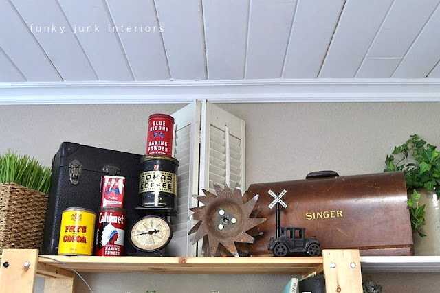 Funky Junk's storage on Ikea Gorm shelving units