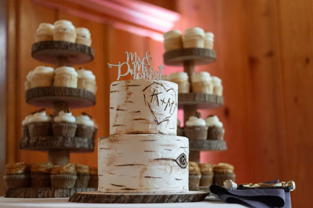 dessert and wedding cake table