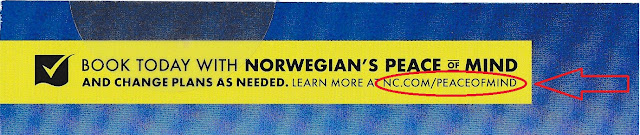 Norwegian Cruise Lines Direct Mail, May, 2020, invalid URL