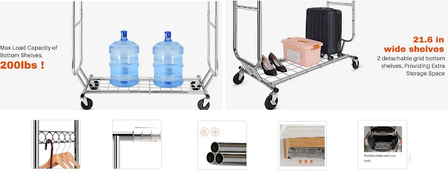 HOKEEPER Double Clothing Garment Rack review HOKEEPER Double Clothing Garment Rack review