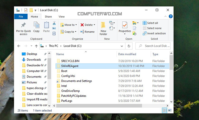 ماهو مجلد $WinREAgent بنظام ويندوز؟ وهل يُمكن حذفه؟ computer-wd عالم الكمبيوتر Cover