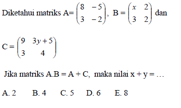 Contoh soal dan pembahasan Matriks ~ matematika_anang