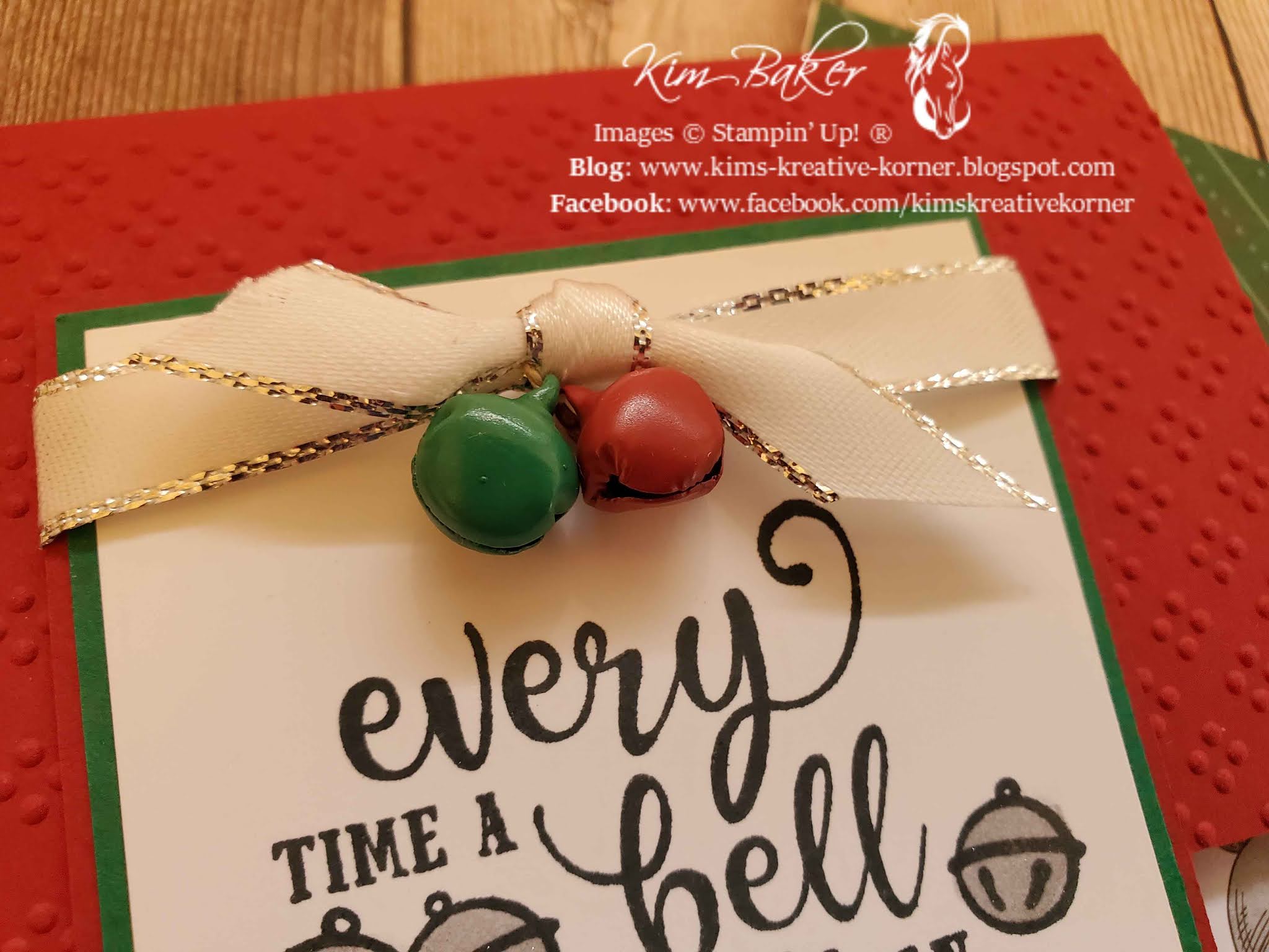 Kim's Kreative Korner Every Time a Bell Rings Christmas Means More Card