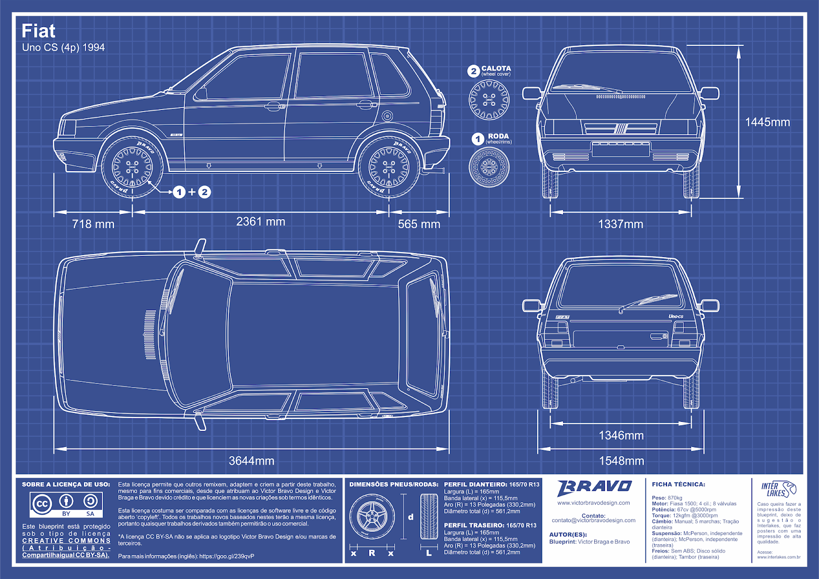 Emblema da fiat do uno 94