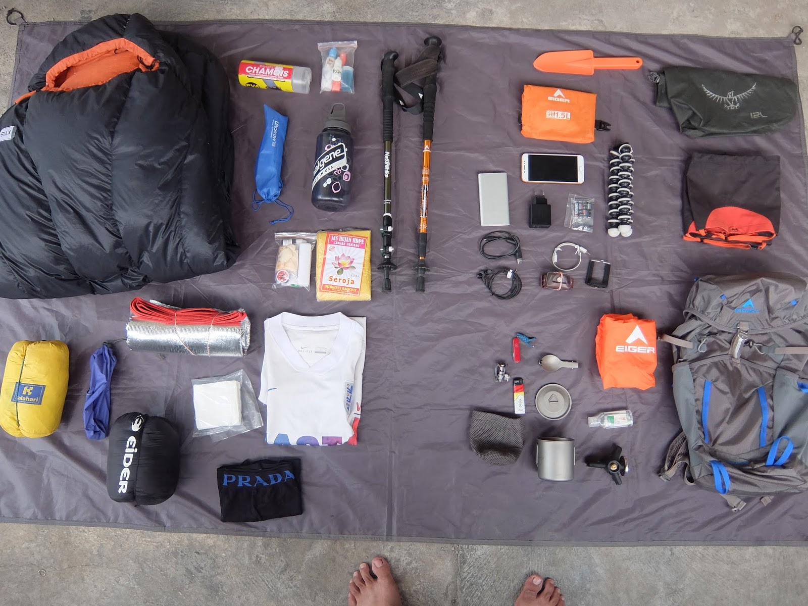 indonesian ultralight backpacking