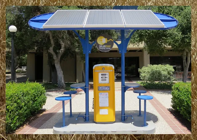 Solar charging station at Stanford University