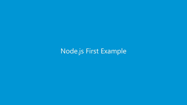 How do I write a first program in node JS?كيف أكتب أول برنامج في نود جي إس جافا سكريبت ؟