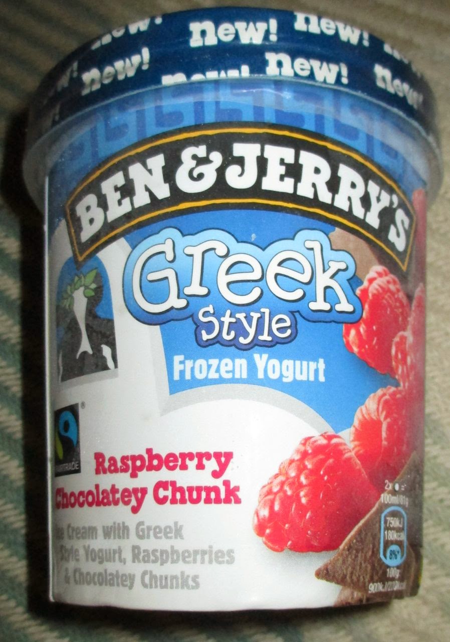 FOODSTUFF FINDS Ben & Jerry’s Greek Style Frozen Yoghurt Raspberry