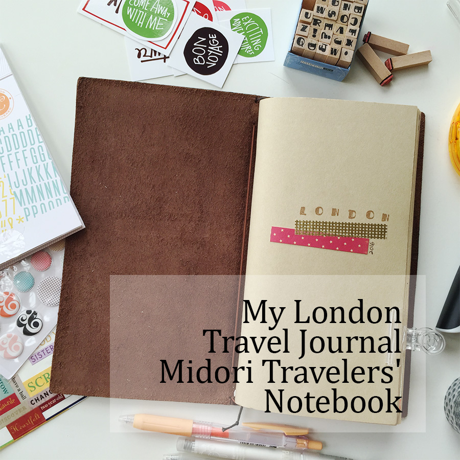 simply yin Midori Travelers' Notebook London Travel Journal