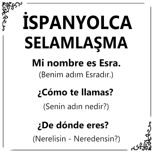 İspanyolca Selamlaşma İspanyolca Öğrenmek