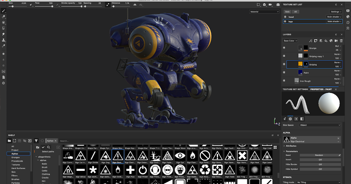 Substance Painter Fundamentals Using Stencils