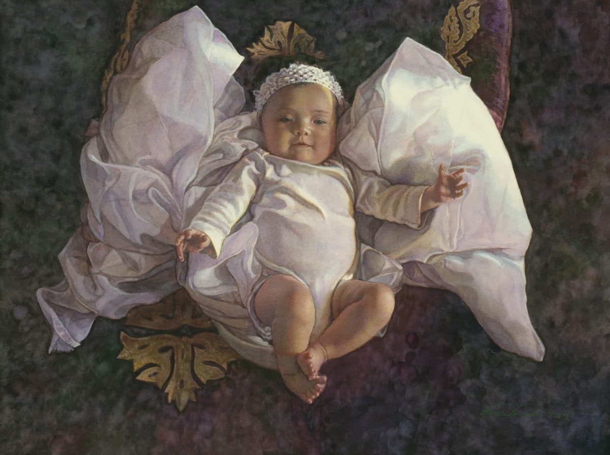 Младенец картина. Стив Хэнкс (Steve Hanks, 1949-2015). Художник Стив Хэнкс семья картины. Стив Хэнкс картины дети. Стив Хэнкс художник дети.