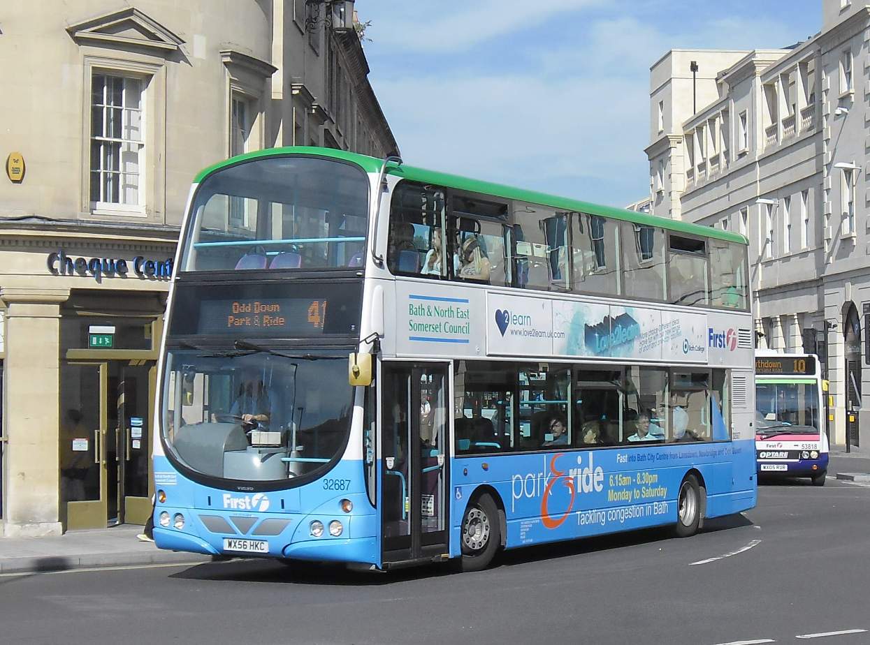 Southern England Bus Scene First in Bath