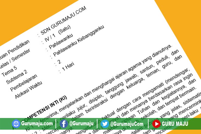 RPP Kelas 4 Tema 5 Kurikulum 2013 Revisi Tahun 2019 GURU RPP Kelas 4 Tema 5 Kurikulum 2013 Revisi Tahun 2019 GURU