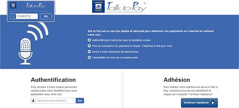 Talk to Pay (plug-in pour Chrome)
