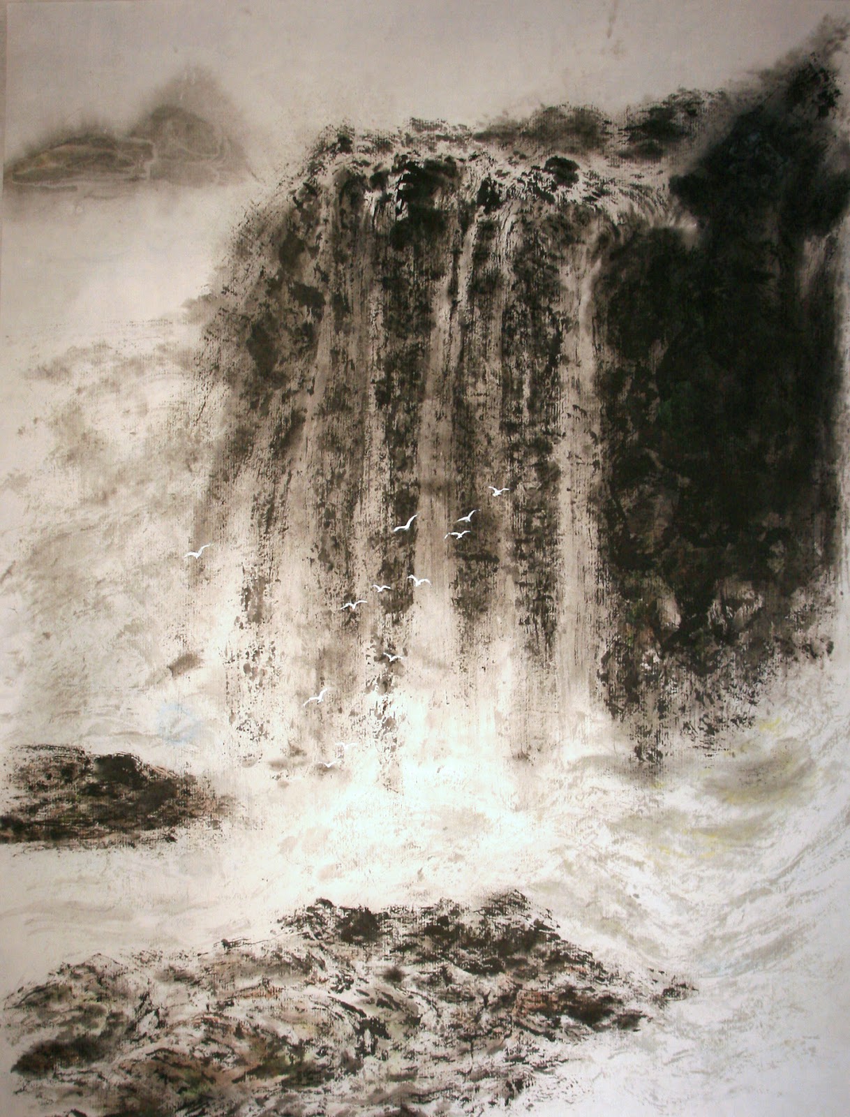 Tim Loh's Paintings 陸天樞繪室 Freeze the balls off brass monkey