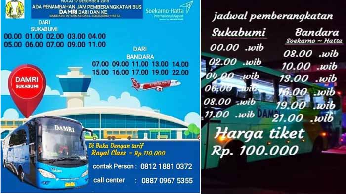 Jadwal Damri Bandara Sukabumi 2020 Harga Tiket Menulis Indonesia