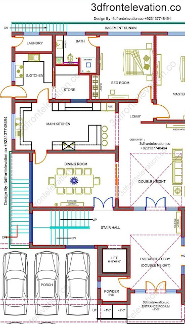 2 KANAL HOUSE PLAN LAYOUT WITH BIG LAWN-1