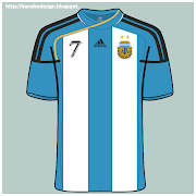 Camiseta de la selección Argentina. Creado y publicado por Nicolás Meli argentina