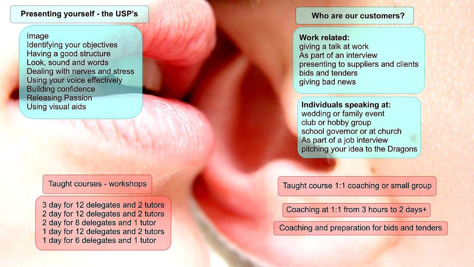 Effective presentation skills training image