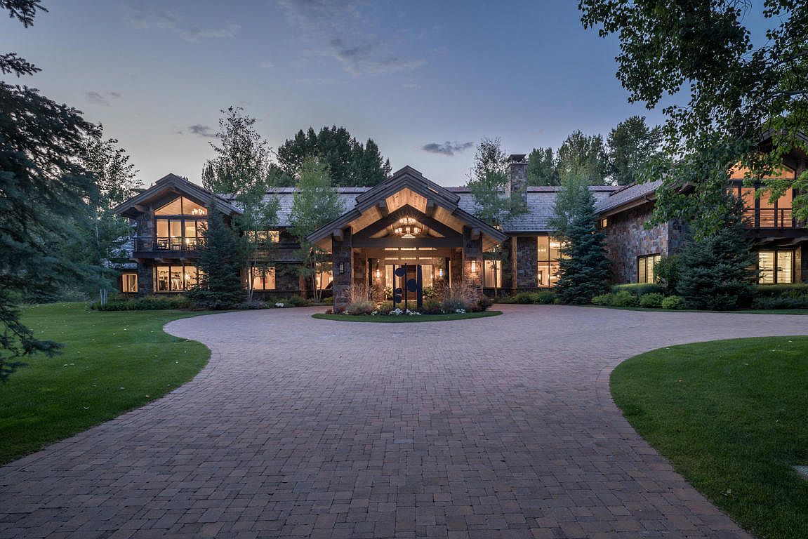14,000 Square Foot LodgeStyle Stone Mansion In Ketchum, ID THE