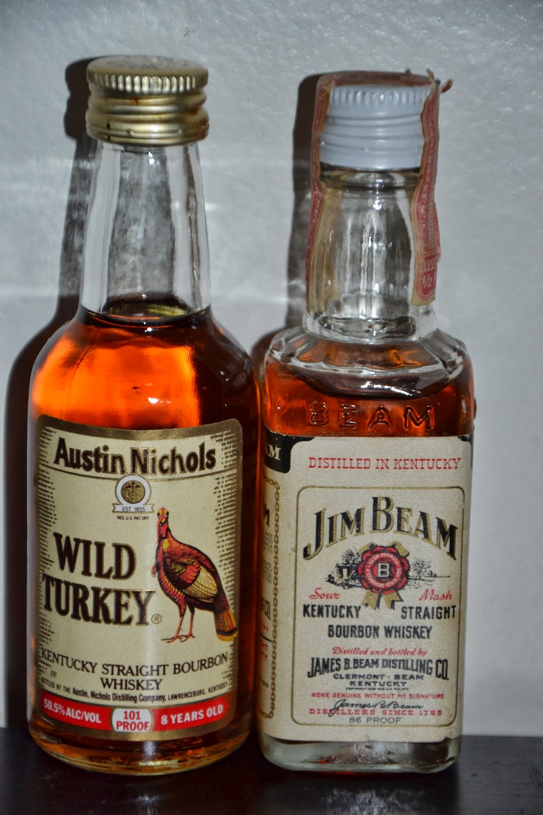 The Malt Diary Bourbon time! Jim Beam & Wild Turkey
