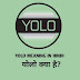Yolo meaning in hindi-Yolo full form | Yolo क्या है?