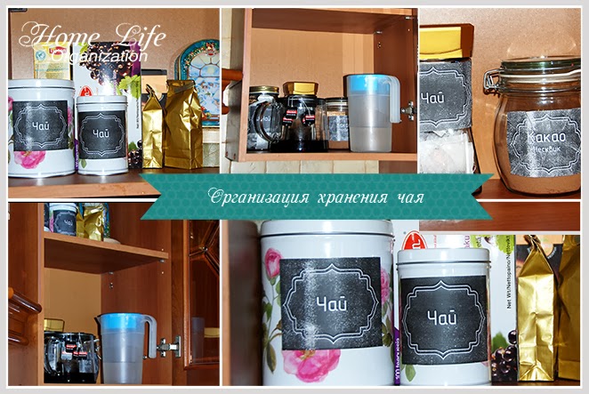 Организация хранения чая на кухне