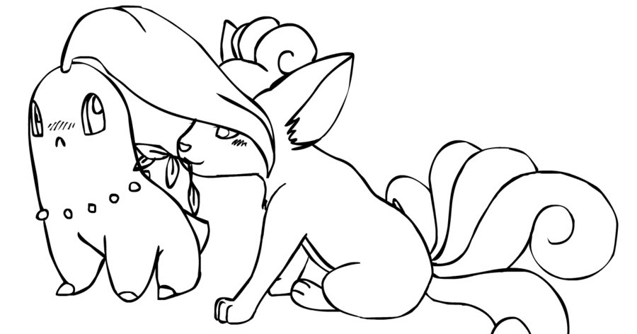 Pokemon Vulpix Coloring Pages Free to Print - Free Pokemon Coloring Pages