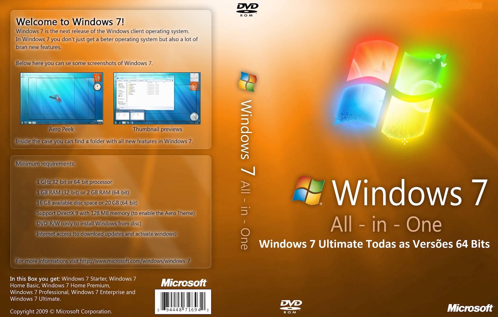 Mestre dos Downloads Baixar Windows 7 Todas as Versões Full ISO x64