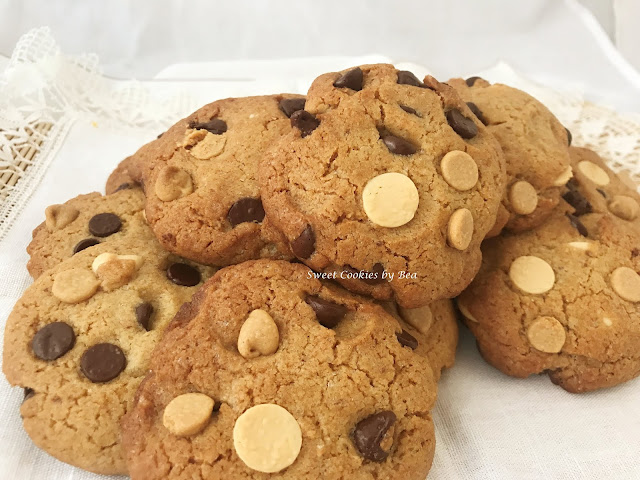 Cookies de harina de garbanzo con chips de chocolate triple #singluten